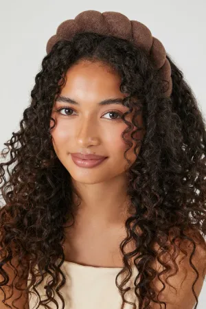 Forever 21 Women's Puffy Plush Headband Brown Forever 21