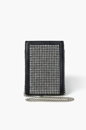 Forever 21 Women's Rhinestone Crossbody Bag Black Forever 21