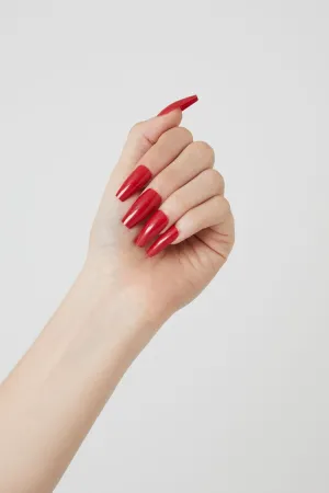 Forever 21 Women's Square Press-On Nails Red/Multi Forever 21