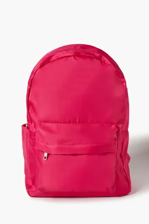 Forever 21 Women's Zip-Top Nylon Backpack Pink Forever 21