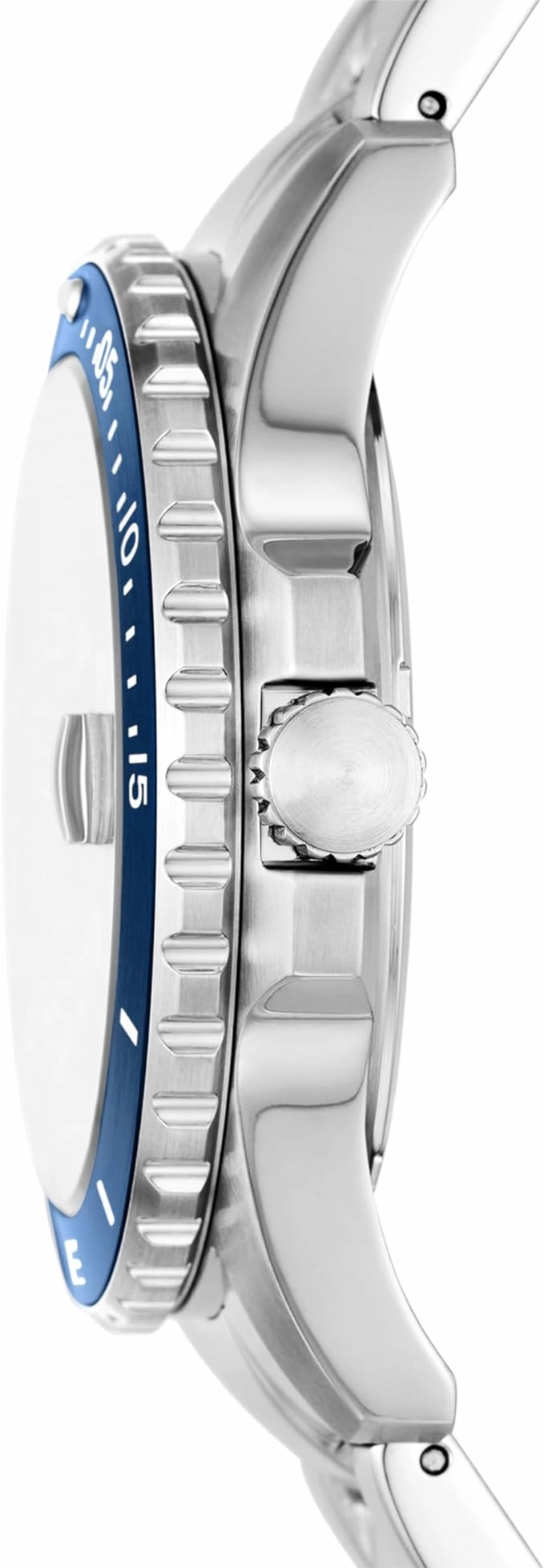 Fossil Blue Dive Gents Blue Dial Stainless Steel Watch
