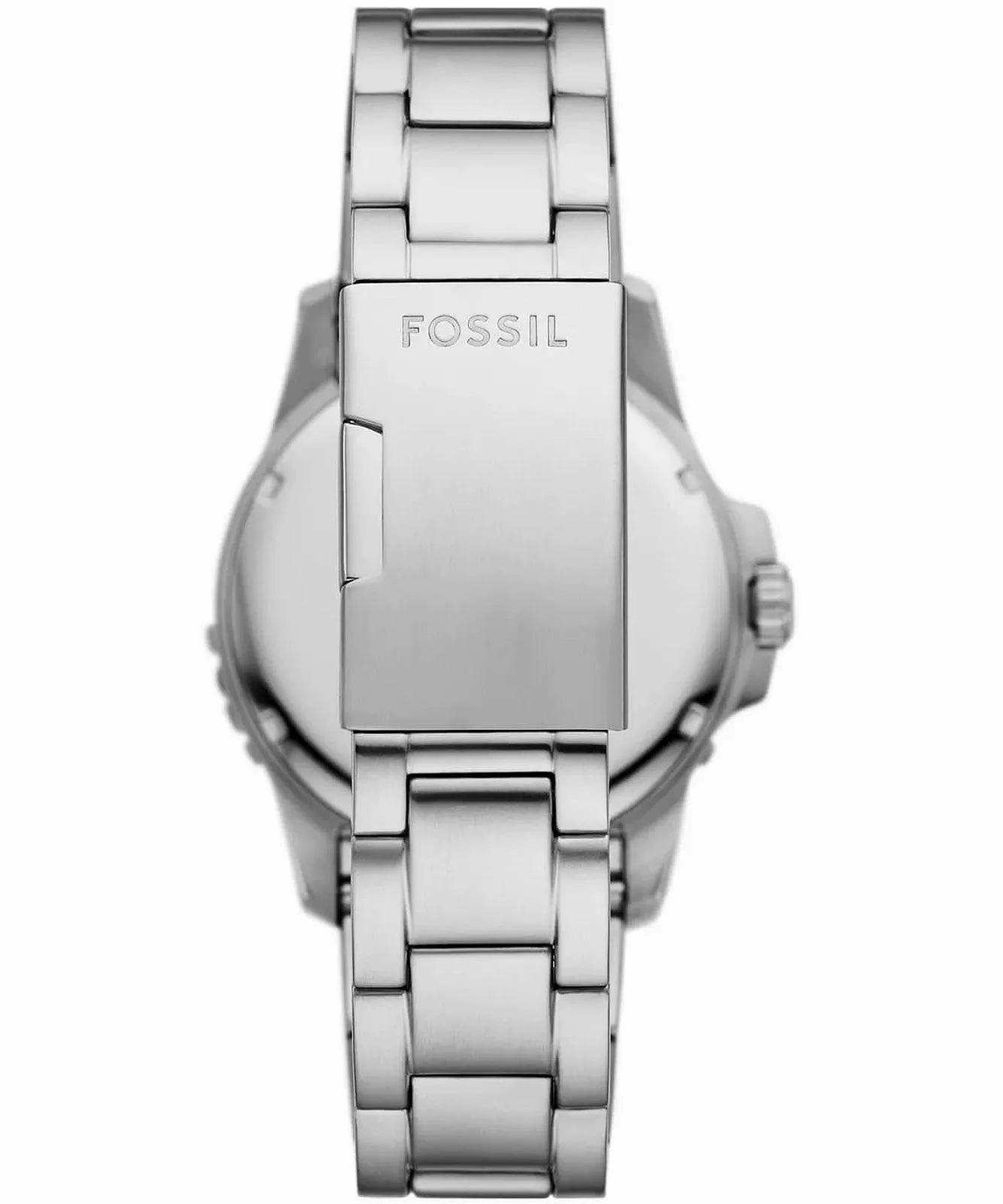 Fossil Blue Dive Gents Blue Dial Three-Hand Date Stainless Steel Watch