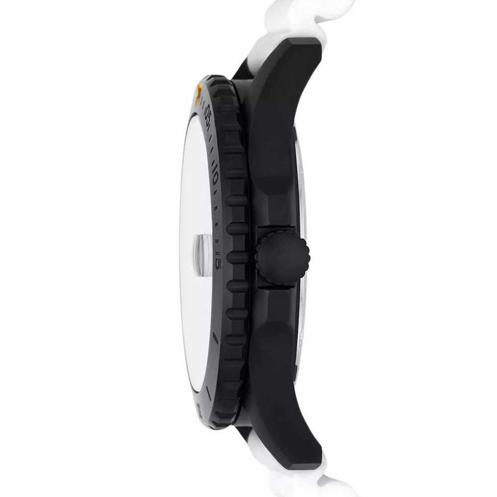 Fossil Blue Dive Three-Hand Date White Silicone Watch