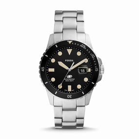 Fossil Blue Gents Three-Hand Date Stainless Steel Watch