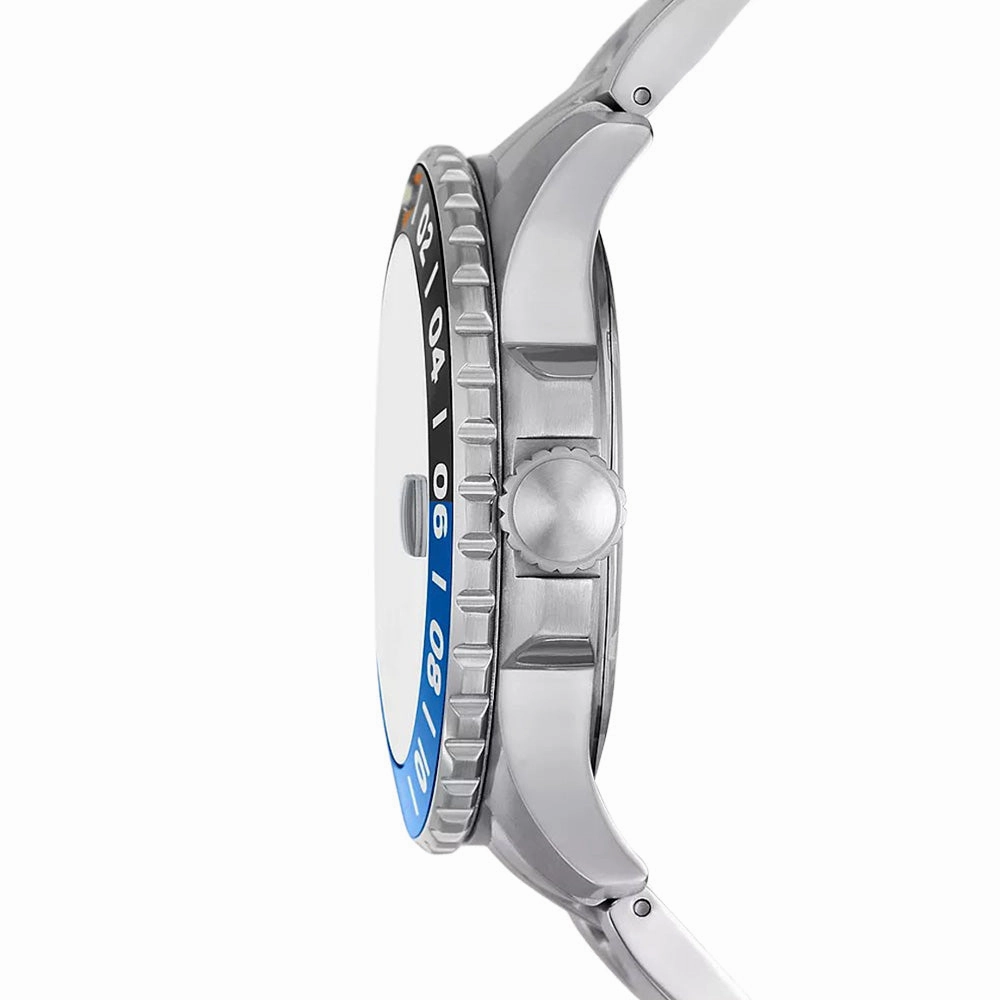 Fossil Blue GMT Stainless Steel Watch