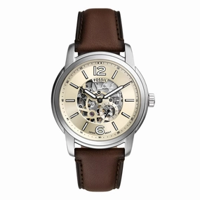 Fossil Heritage Gents Automatic Brown Leather Watch