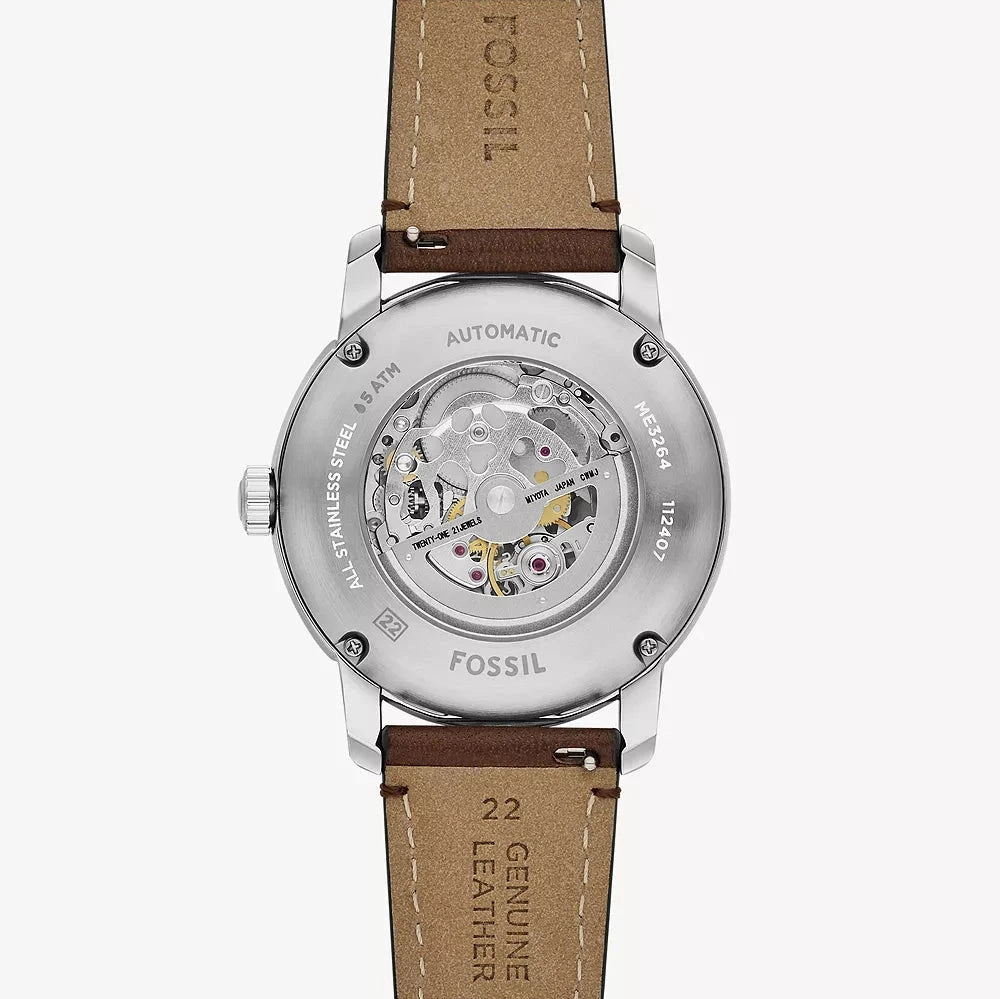 Fossil Heritage Gents Automatic Brown Leather Watch