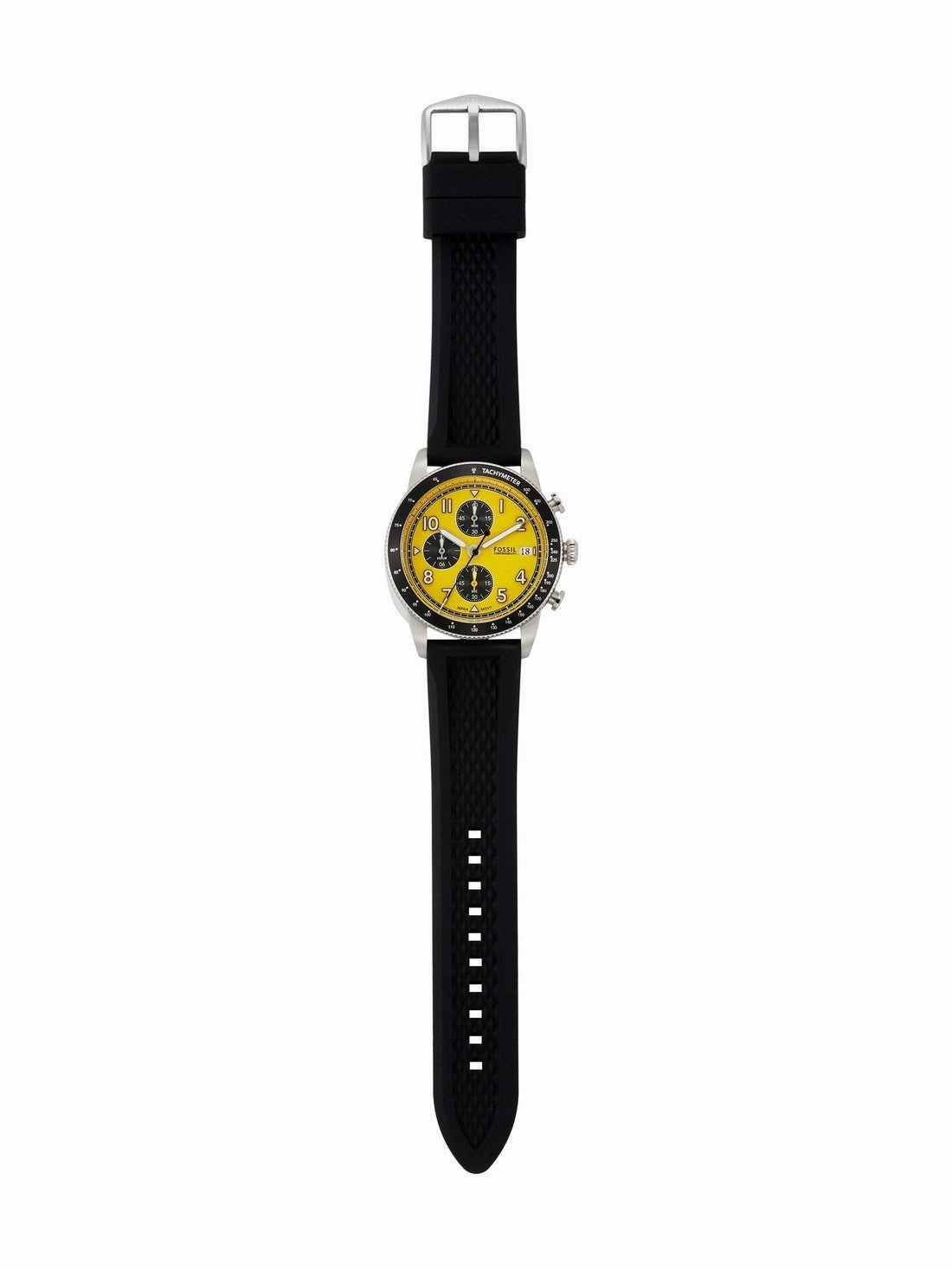 Fossil Sport Tourer Chronograph Gents Black Silicone Watch
