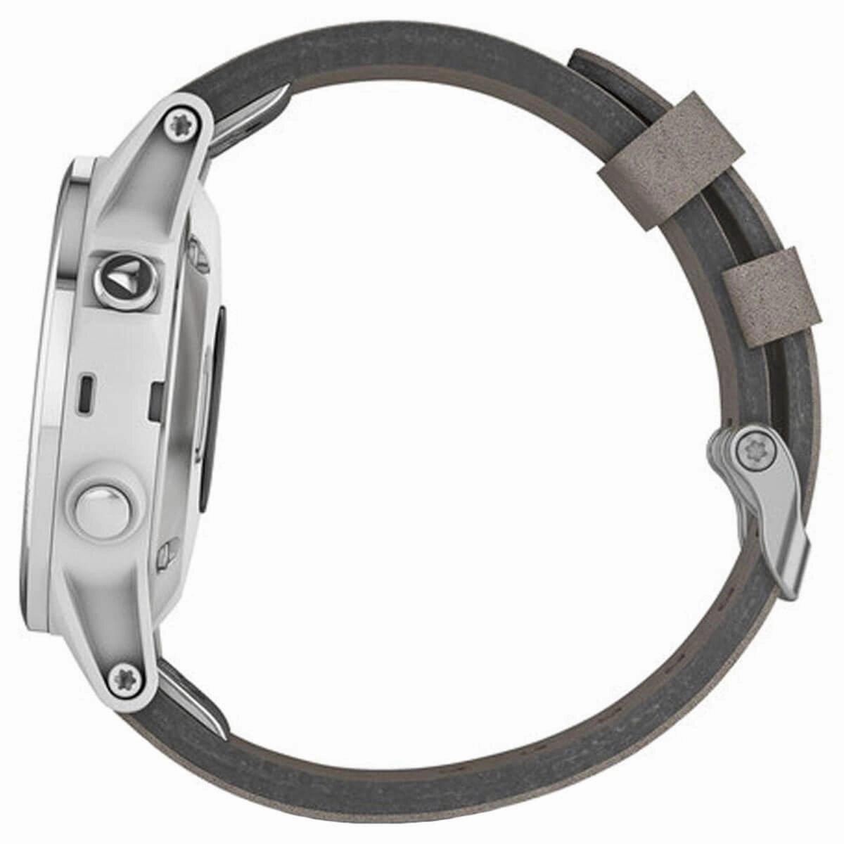 Garmin Unisex Smartwatch - fenix 5S Plus Multisport GPS Grey Strap | 010-01987-04