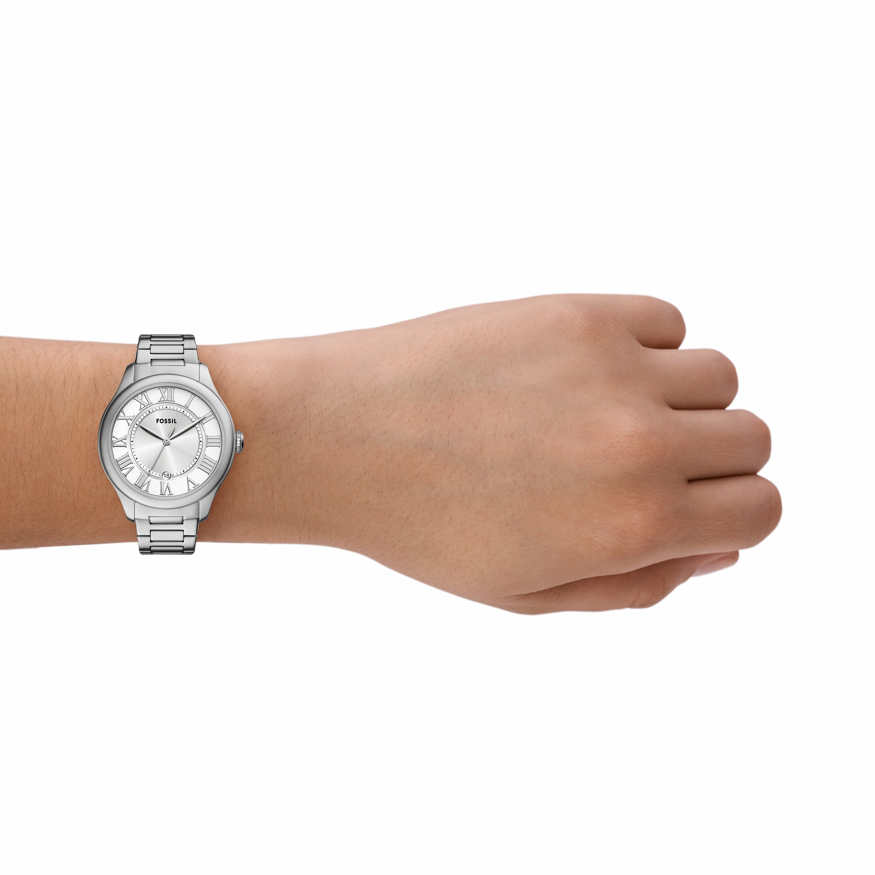 Gilmore Three-Hand Date Stainless Steel Watch