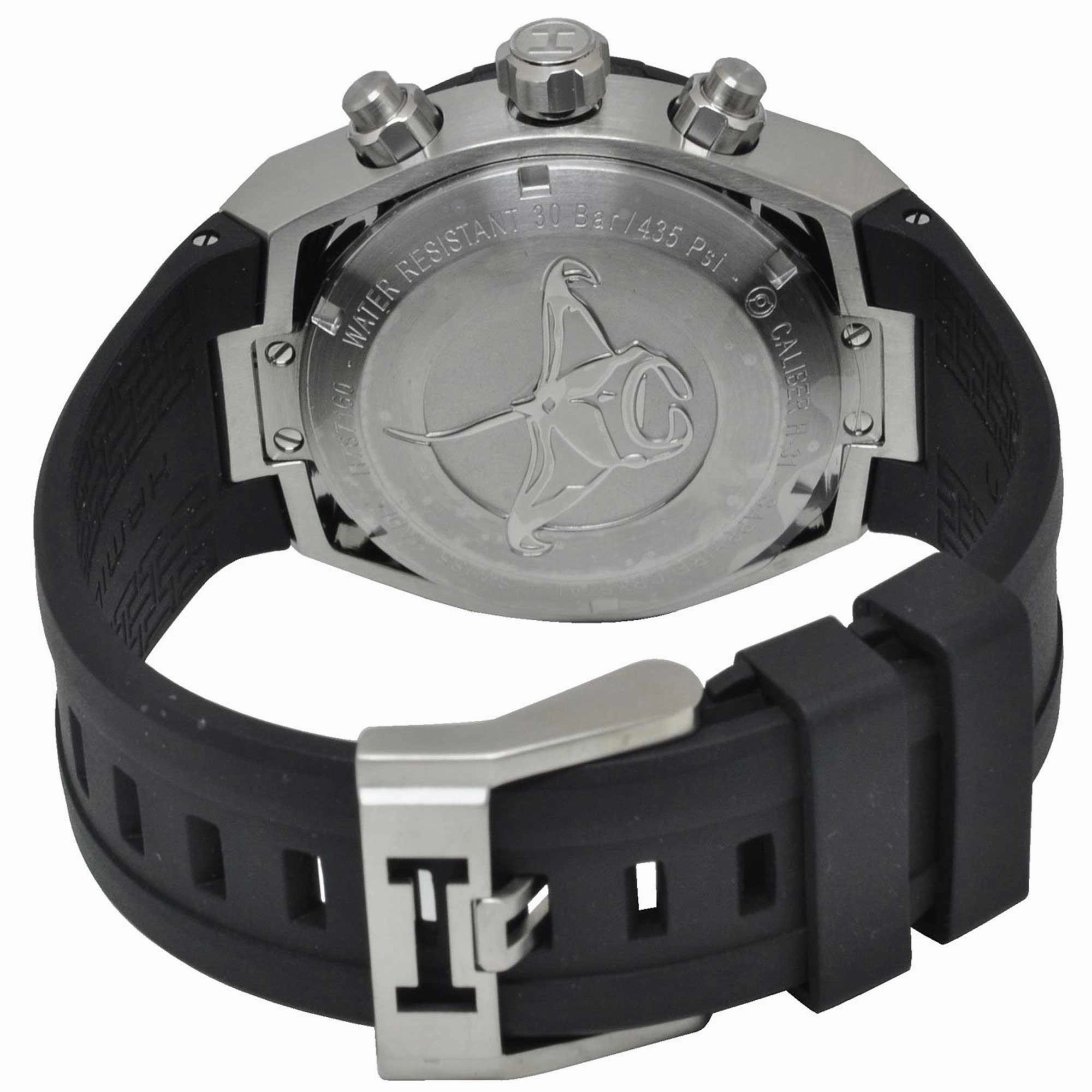 Hamilton Men's Watch - Khaki Navy Chronograph Black Dial Rubber Strap | H78716333