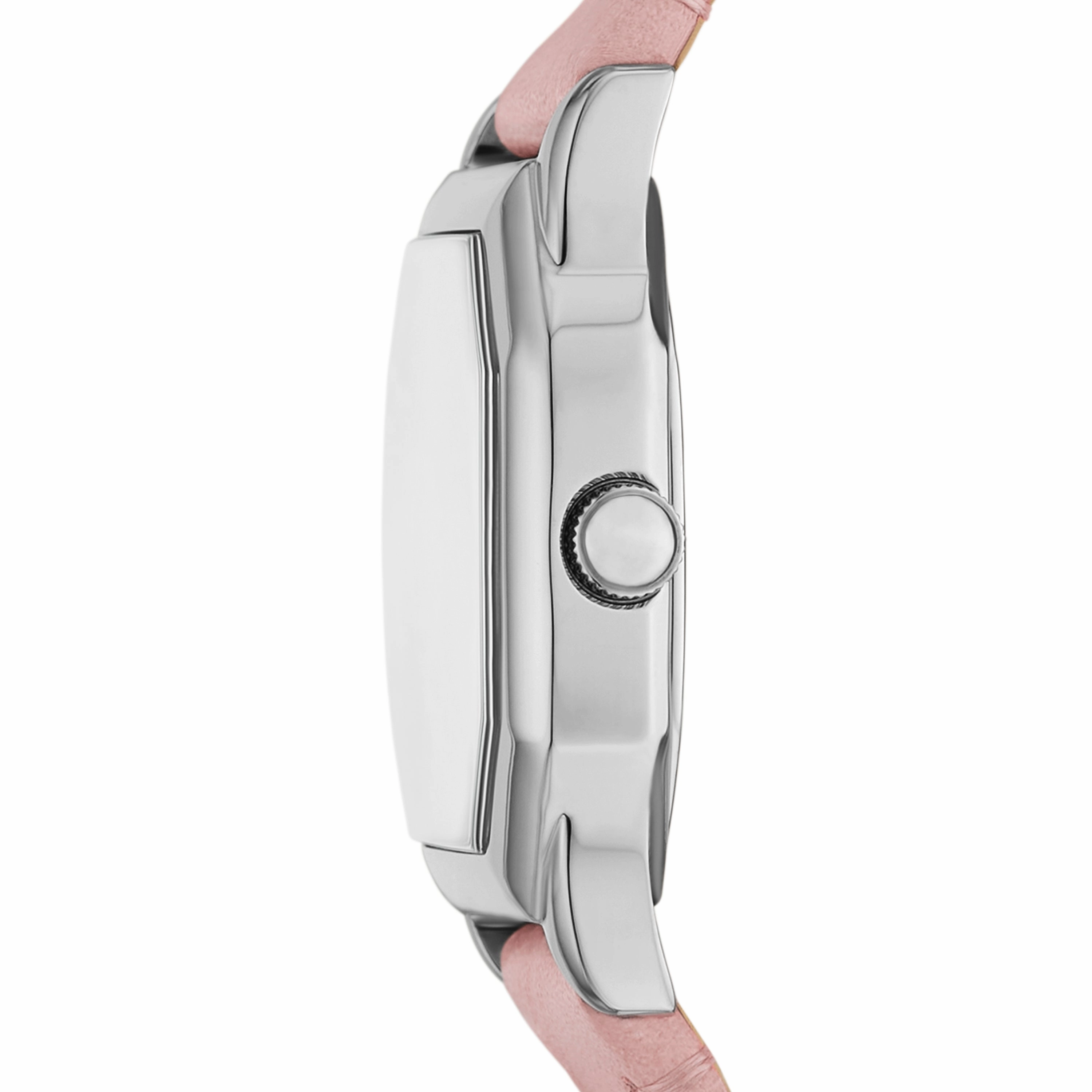 Harlow Three-Hand Light Pink Leather Watch