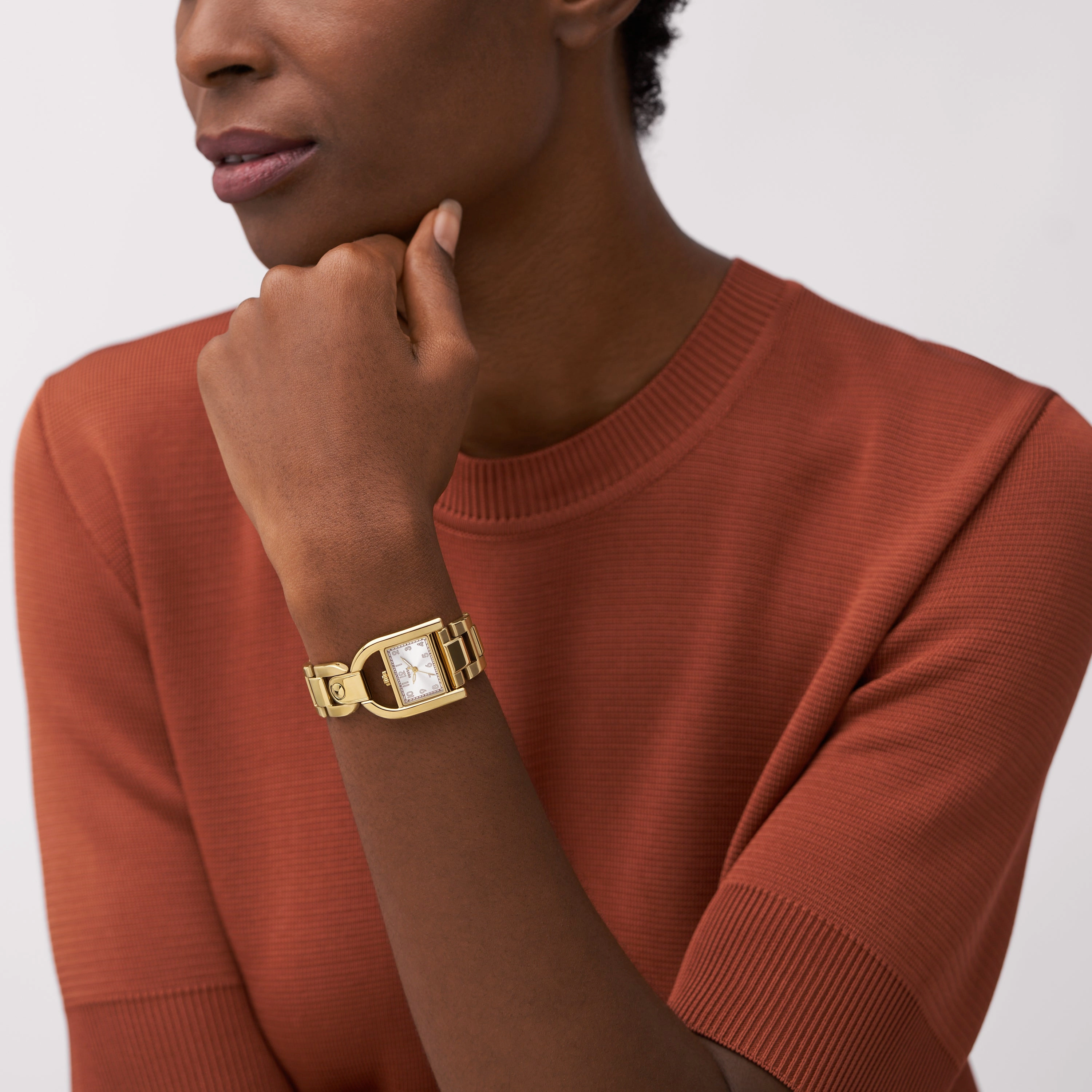 Harwell Three-Hand Gold-Tone Stainless Steel Watch