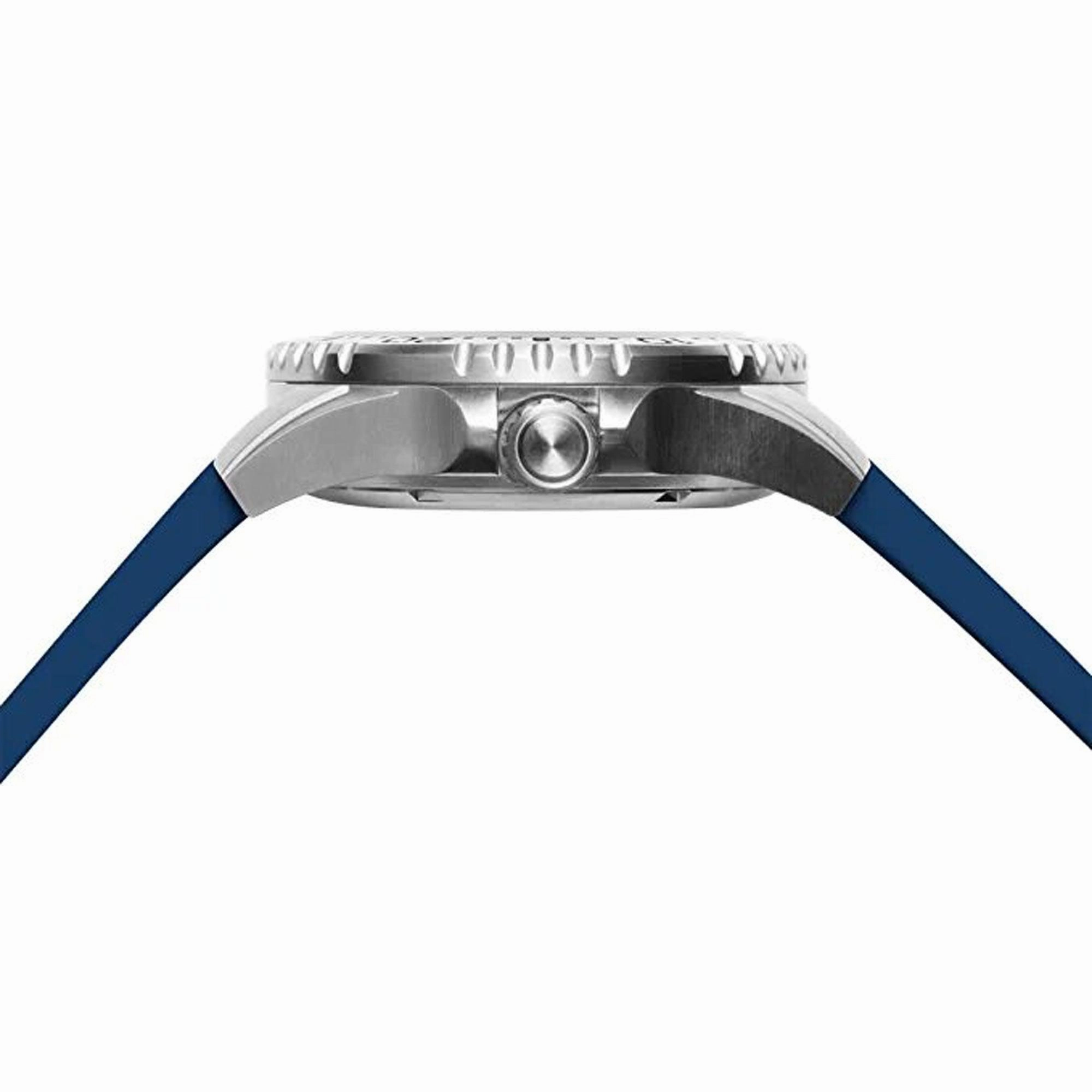 Hawaiian Lifeguard Association Men's Watch - Date Rotating Bezel Blue Strap | HLA 5419