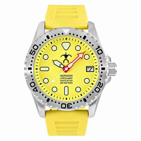 Hawaiian Lifeguard Association Men's Watch - Rotating Bezel Rubber Strap | HLA 5408