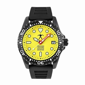 Hawaiian Lifeguard Association Men's Watch - Rotating Bezel Yellow Dial | HLA 5407