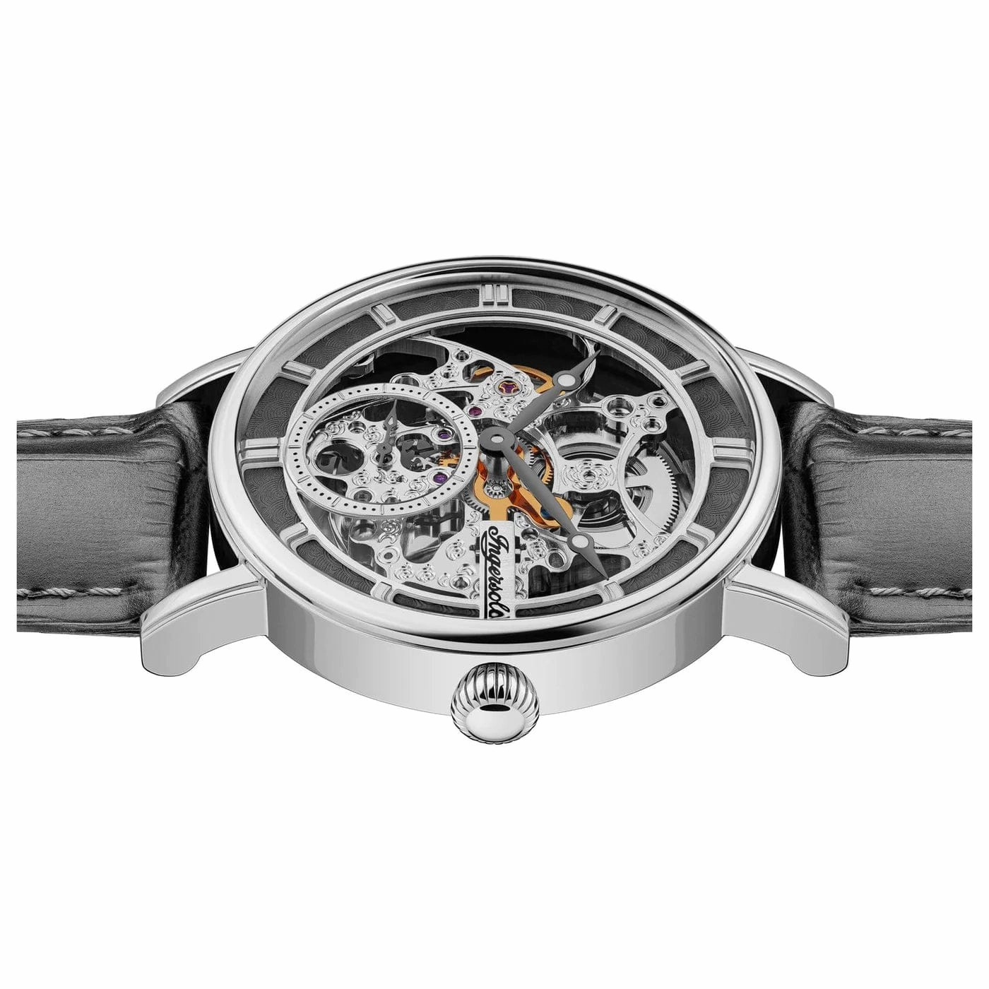 Ingersoll Herald Automatic Black Skeleton Watch 40mm