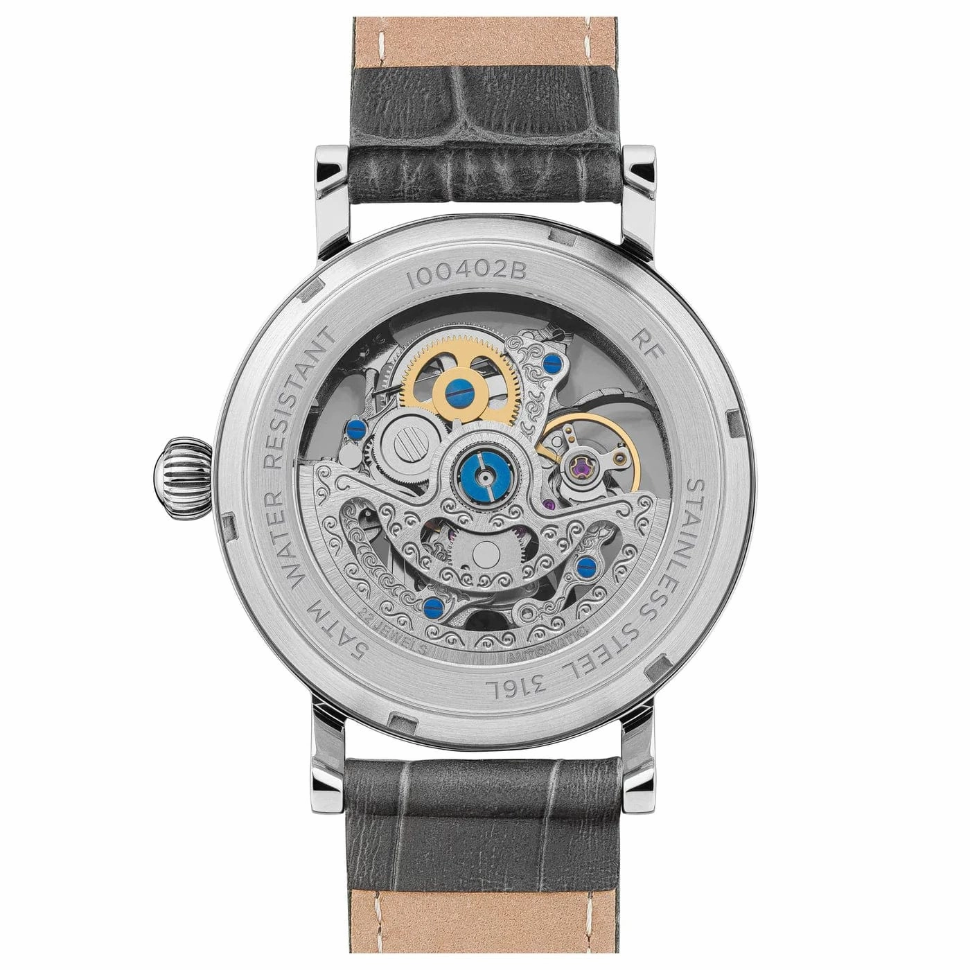 Ingersoll Herald Automatic Black Skeleton Watch 40mm