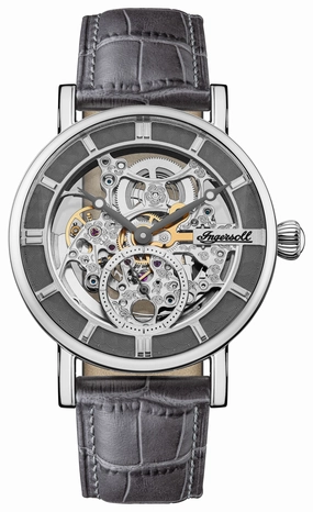 Ingersoll Herald Automatic Black Skeleton Watch 40mm