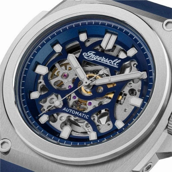 Ingersoll The Motion Automatic Silver Blue Watch
