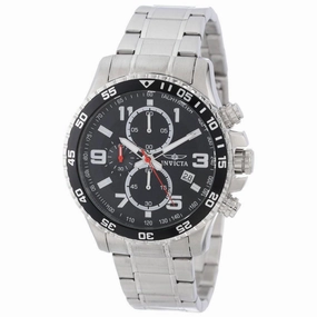 Invicta 14875 Men's Steel Bracelet Quartz Specialty Chrono Black Dial Date Watch