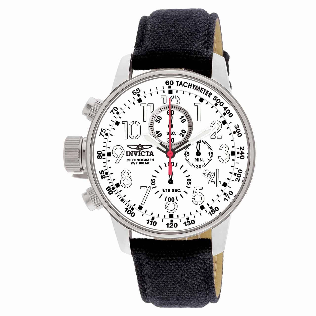 Invicta 1514 Men's White 1/10 Second Lefty Chronograph