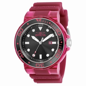 Invicta 32329 Men's Pro Diver Quartz Burgundy Silicone Strap Watch