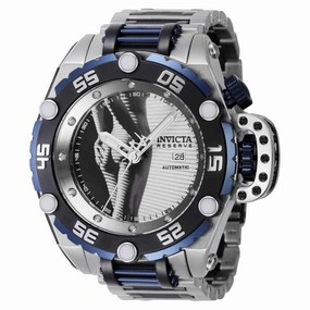 Invicta Men's Automatic Watch - Flying Fox Dark Blue, Black, Silver Bracelet | 40584