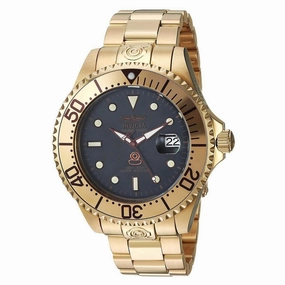 Invicta Men's Automatic Watch - Grand Diver Black Dial Yellow Steel Dive | 24766