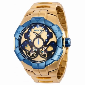 Invicta Men's Automatic Watch - Hydromax Champagne Dial Blue Bezel Bracelet | 34561