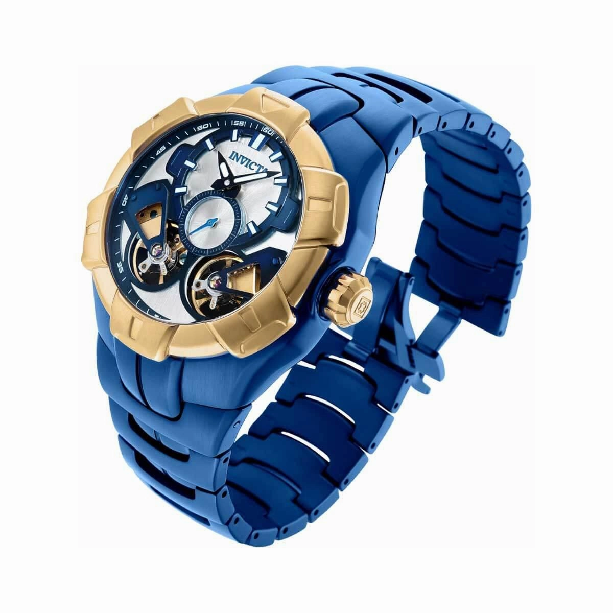 Invicta Men's Automatic Watch - Hydromax Silver Tone Dial Rose Gold Bezel | 34563