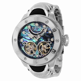 Invicta Men's Automatic Watch - Kraken Abalone Dial Black, Silver Bracelet | 39715