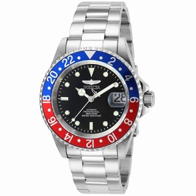 Invicta Men's Automatic Watch - Pro Diver Black Dial Red and Blue Bezel | 8926BRB