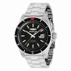 Invicta Men's Automatic Watch - Pro Diver Black Dial Silver Tone Bracelet | 36780