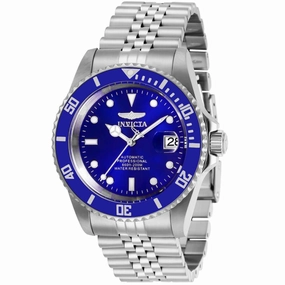 Invicta Men's Automatic Watch - Pro Diver Blue Dial Silver Tone Bracelet | 29179
