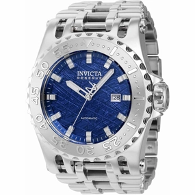 Invicta Men's Automatic Watch - Reserve Chaos Blue Dial Silver Tone Bracelet | 38707