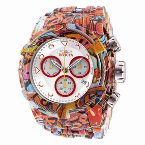 Invicta Men's Chrono Watch - Bolt Zeus Silver Tone Dial Aqua Plating Bracelet | 32416