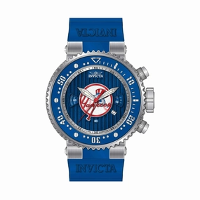 Invicta Men's Chrono Watch - MLB New York Yankees Quartz Blue Silicone Strap | 42358