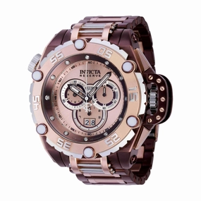 Invicta Men's Chrono Watch - Reserve Flying Fox Rose Gold, Silver, Brown Dial | 39550