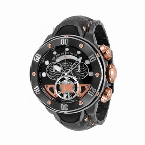 Invicta Men's Chrono Watch - Reserve Kraken Black, Silver, Rose Gold Dial | 33485