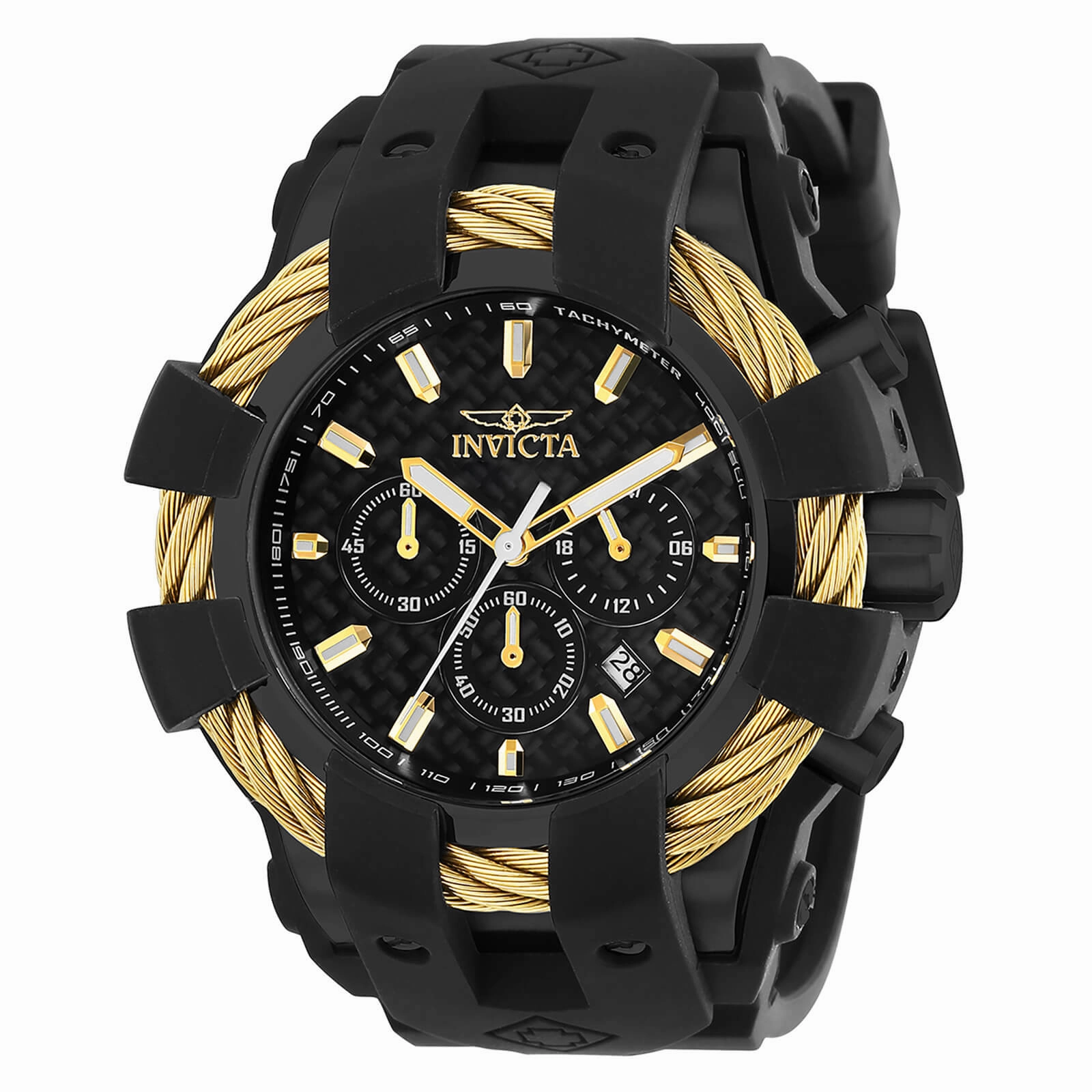 Invicta Men's Chronograph Watch - Bolt Sport Black Silicone Strap | 23866
