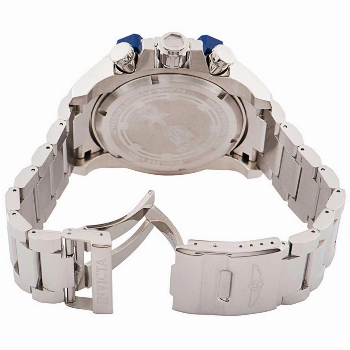 Invicta Men's Chronograph Watch - NFL Dallas Cowboys Quartz Silver and Blue Dial | 35498