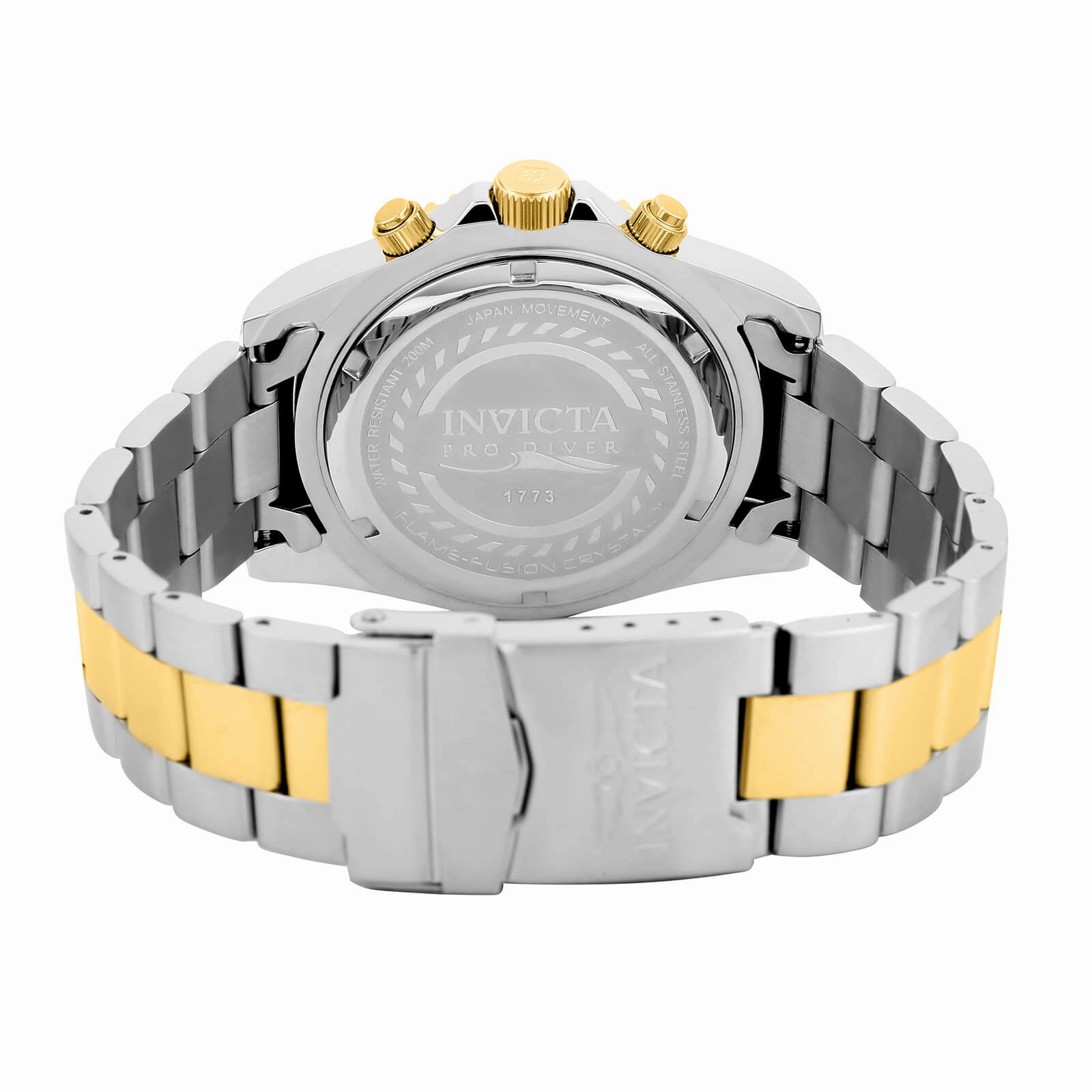 Invicta Men's Chronograph Watch - Pro Diver Two Tone Bracelet Quartz Blue Dial | 1773