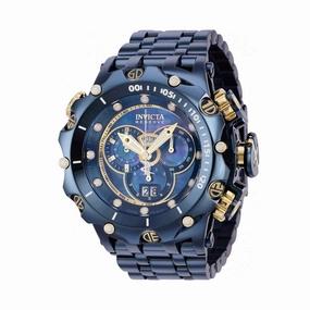 Invicta Men's Chronograph Watch - Reserve Venom Dark Blue and Gold Tone Dial | 35655