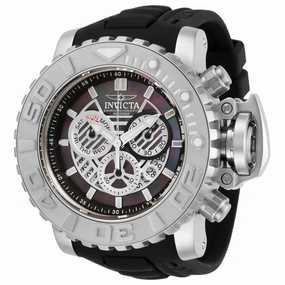 Invicta Men's Chronograph Watch - Sea Hunter Black MOP and Silver Tone Dial | 32638