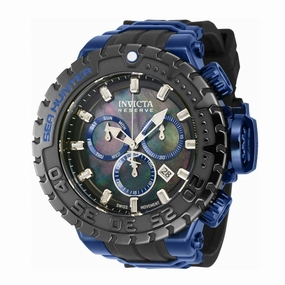 Invicta Men's Chronograph Watch - Sea Hunter Dark Blue Steel and Black Strap | 41012