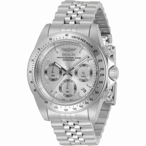 Invicta Men's Chronograph Watch - Speedway Silver Stainless Steel Bracelet | 30988