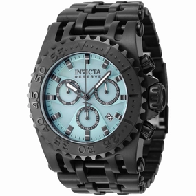 Invicta Men's Dive Watch - Reserve Chronograph Turquoise Dial Black Bracelet | 45930