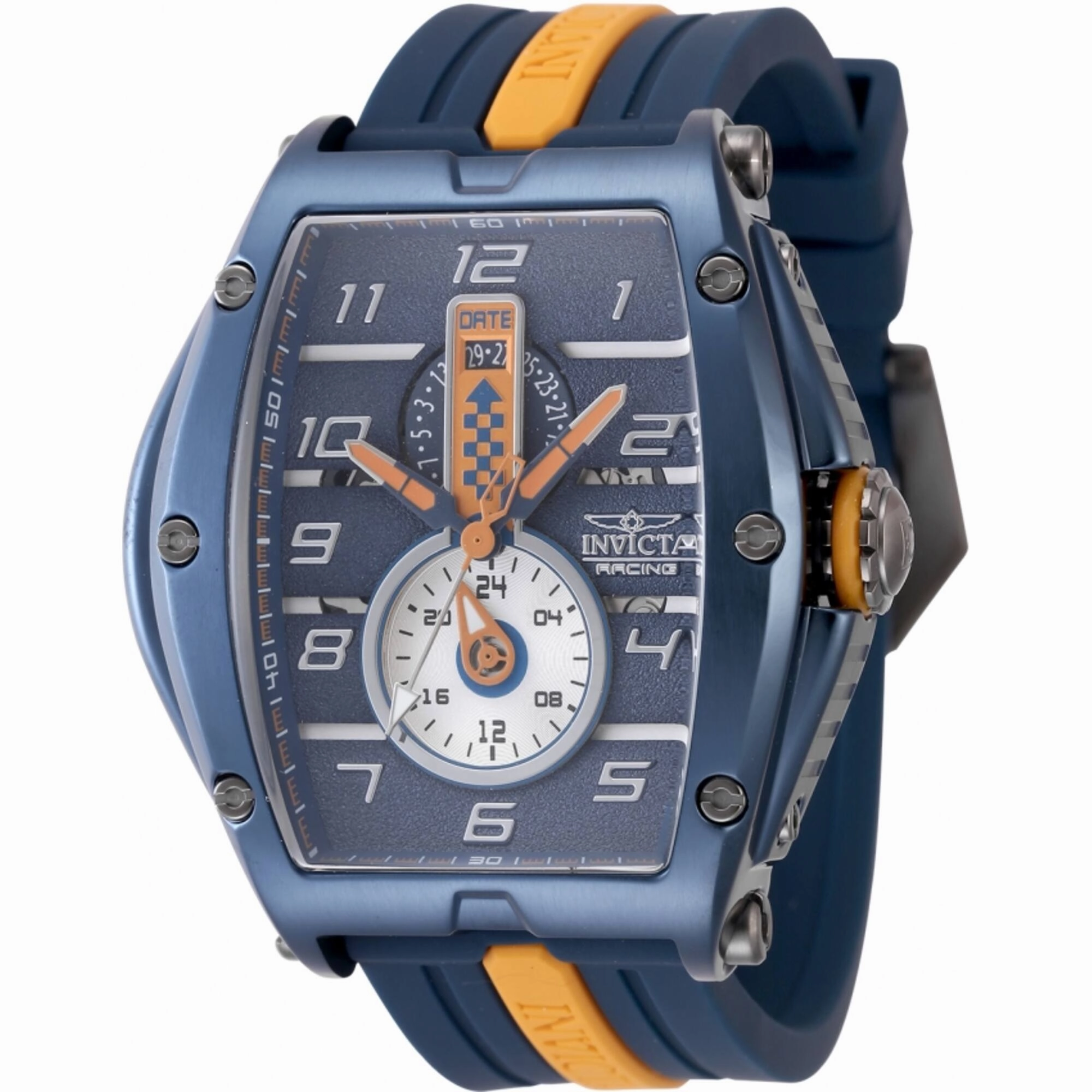 Invicta Men's Quartz Watch - Invicta Racing Orange and Blue Silicone Strap | 47388