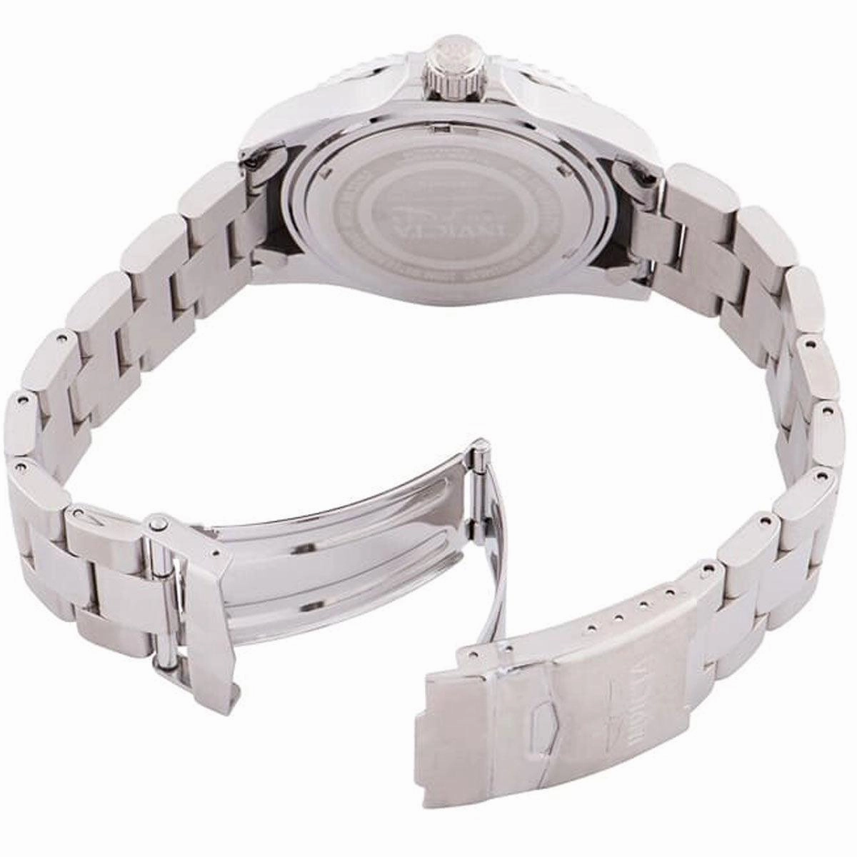 Invicta Men's Quartz Watch - Pro Diver Black Dial Stainless Steel Bracelet | 33252